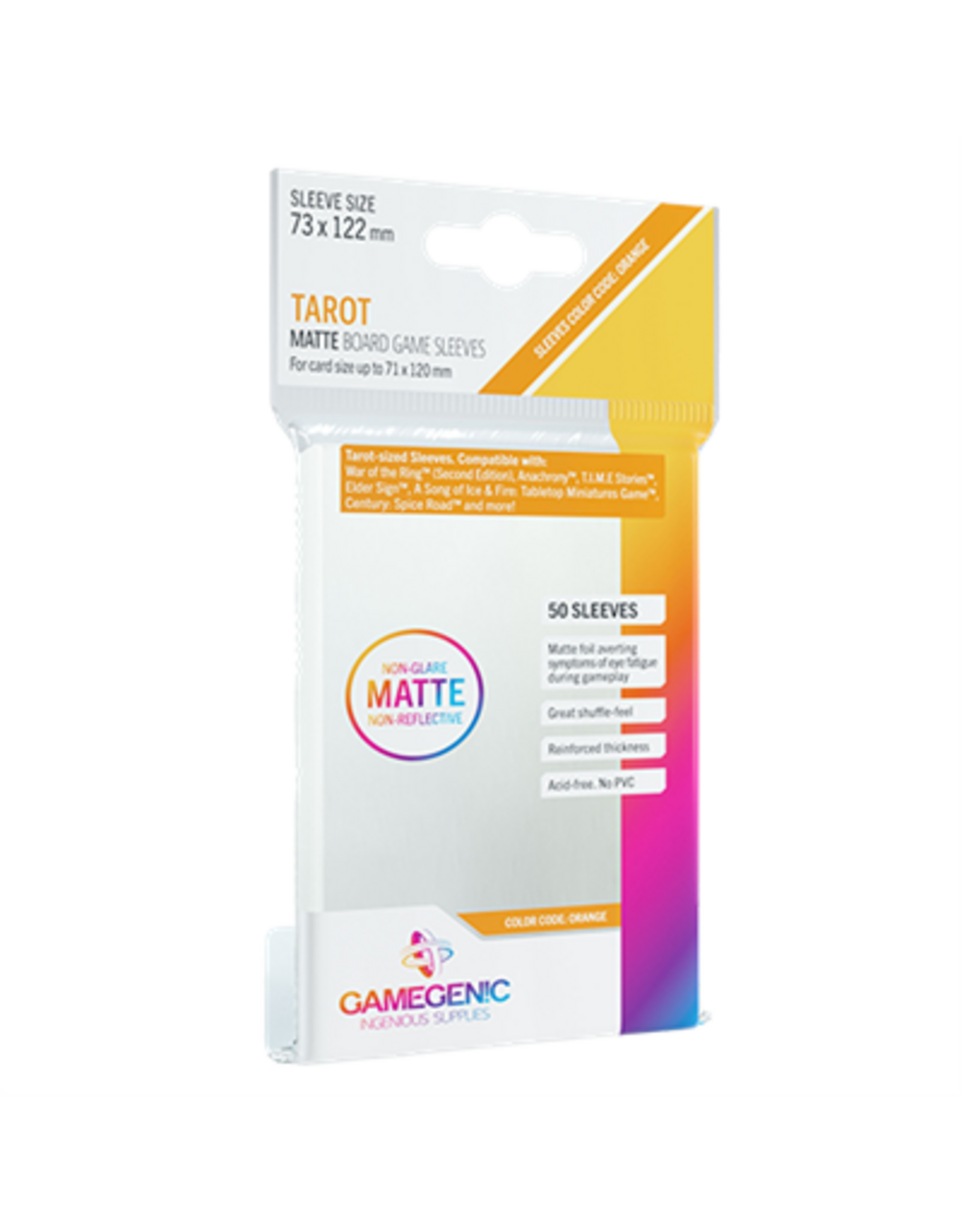 GameGenic Board Game Sleeves Tarot Clear Matte
