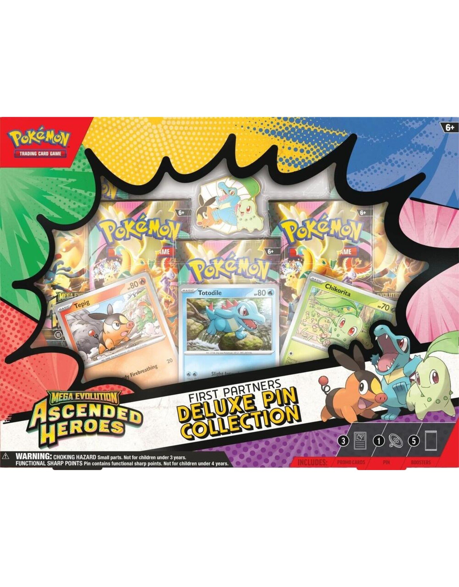 Pokemon Pokemon Mega Evolution Ascended Heroes First Partners Deluxe Pin Collection