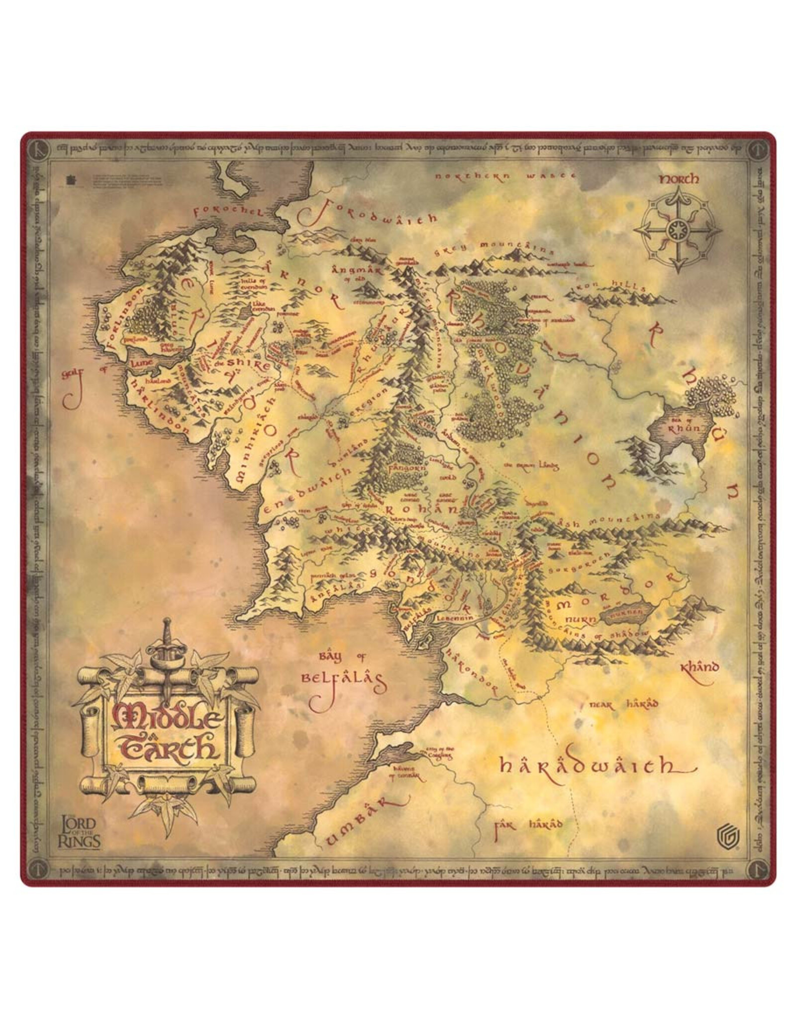 Ultimate Guard Playmat: Oversized: Lord of the Rings: Places of Middle Earth