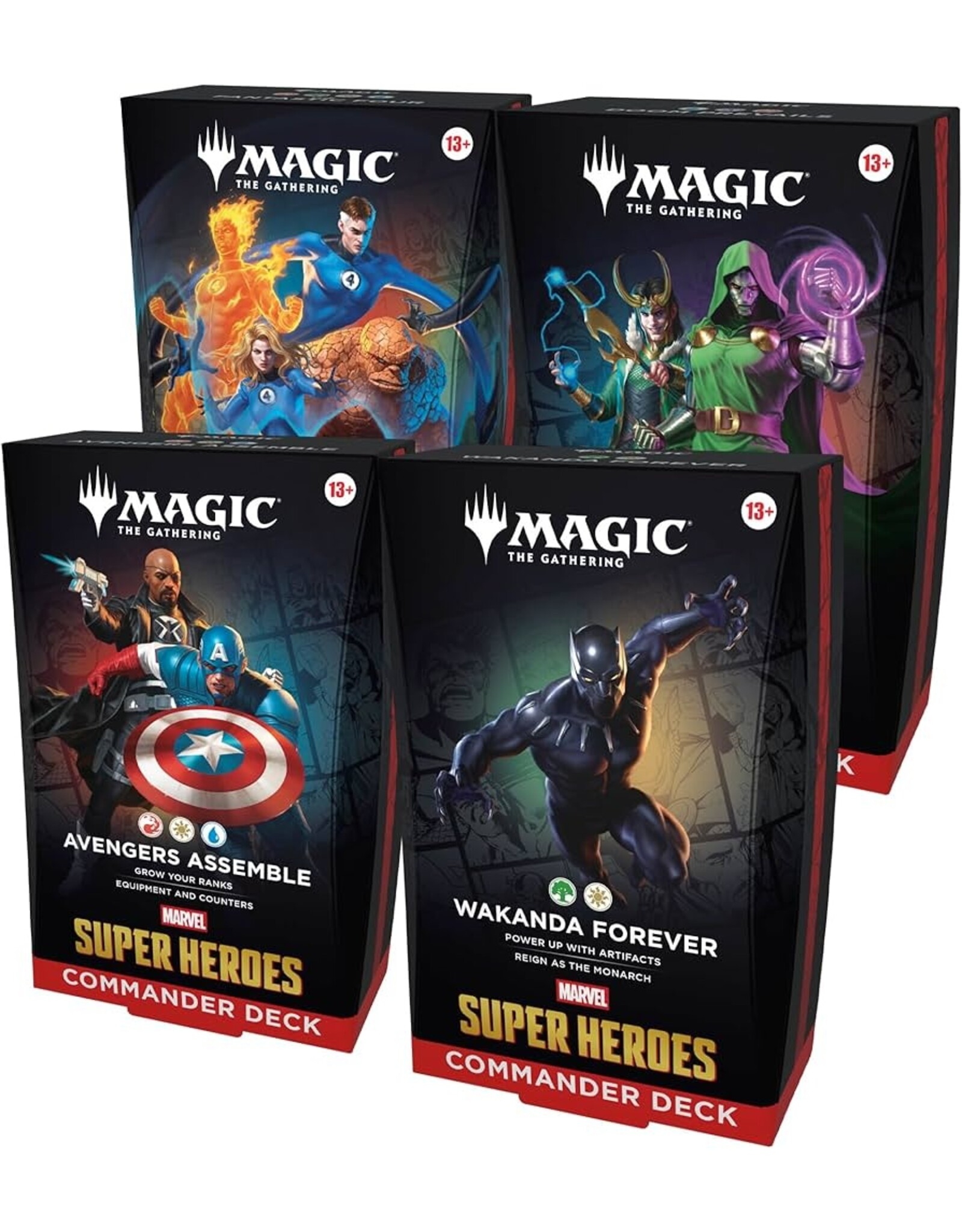 Magic MTG: MSH Marvel Super Heroes Commander Deck (4ct Case)