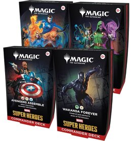 Magic MTG: MSH Marvel Super Heroes Commander Deck (4ct Case)