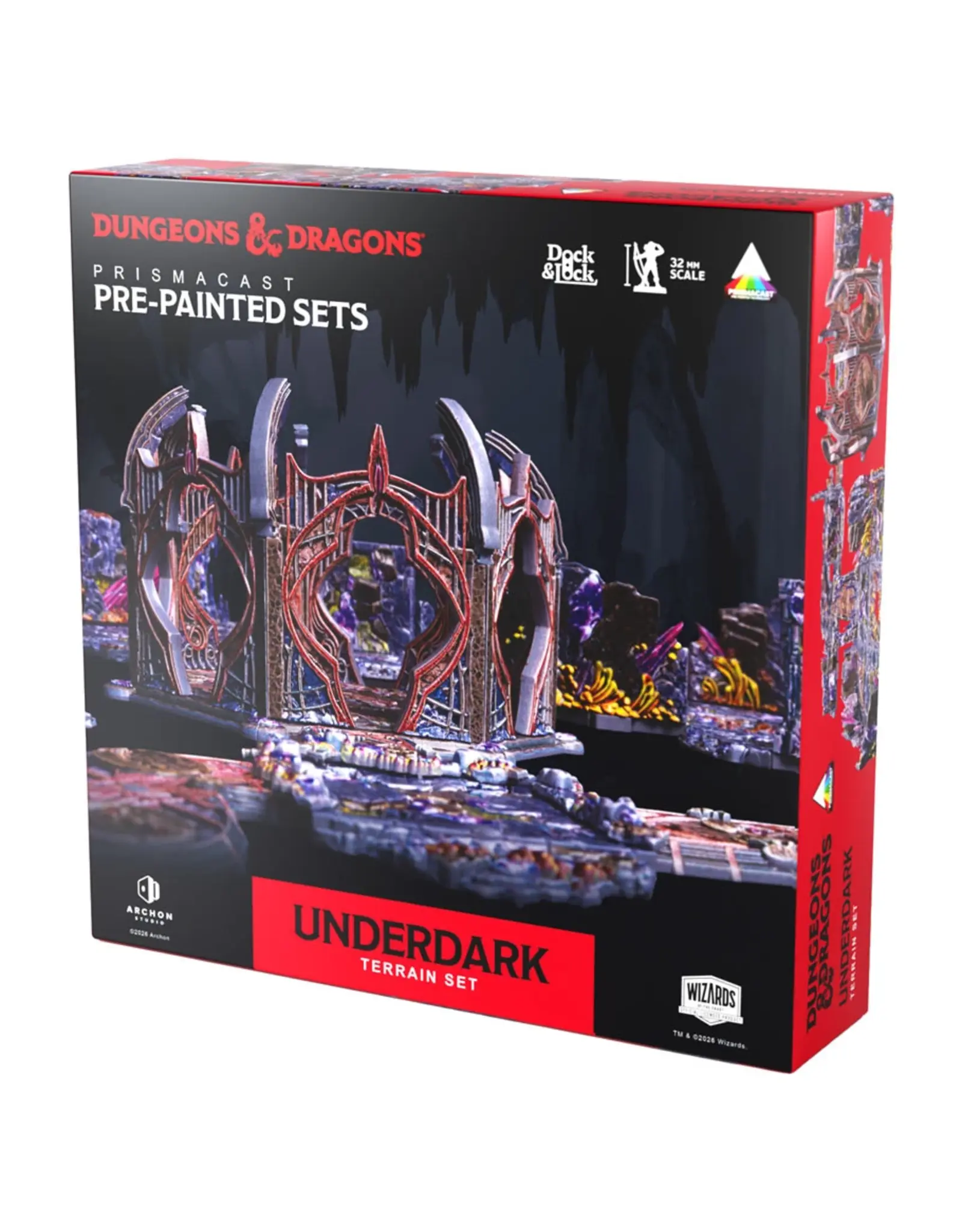Archon Studios Dungeons & Dragons: Pre-painted: Underdark Terrain Set