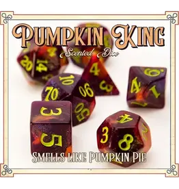 Scented Dice 7 Die Set Arcane Pumpkin King