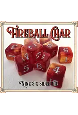 Scented Dice D6 Set Fireball Char