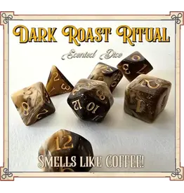 Scented Dice 7 Die Set Arcane Dark Roast Ritual