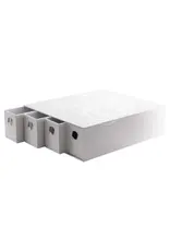 Fortress Card Drawers: Horizontal 4: White