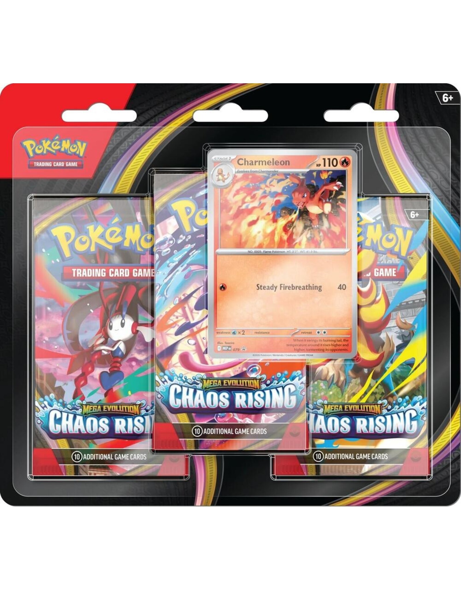 Pokemon Pokémon TCG: Mega Evolution 4: Chaos Rising: 3-Booster Blister