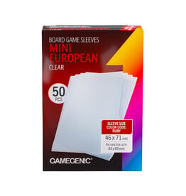 GameGenic Board Game Sleeves Mini European Clear