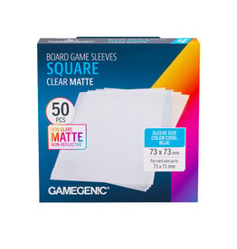 GameGenic Board Game Sleeves Square Clear Matte