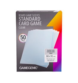 GameGenic Board Game Sleeves Standard Card Game Clear