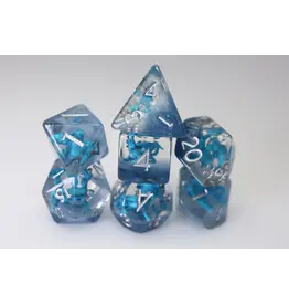 Foam Brain Young Blue Dragon RPG Dice Set