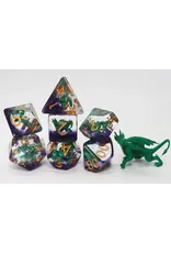 Foam Brain Young Green Dragon RPG Dice Set