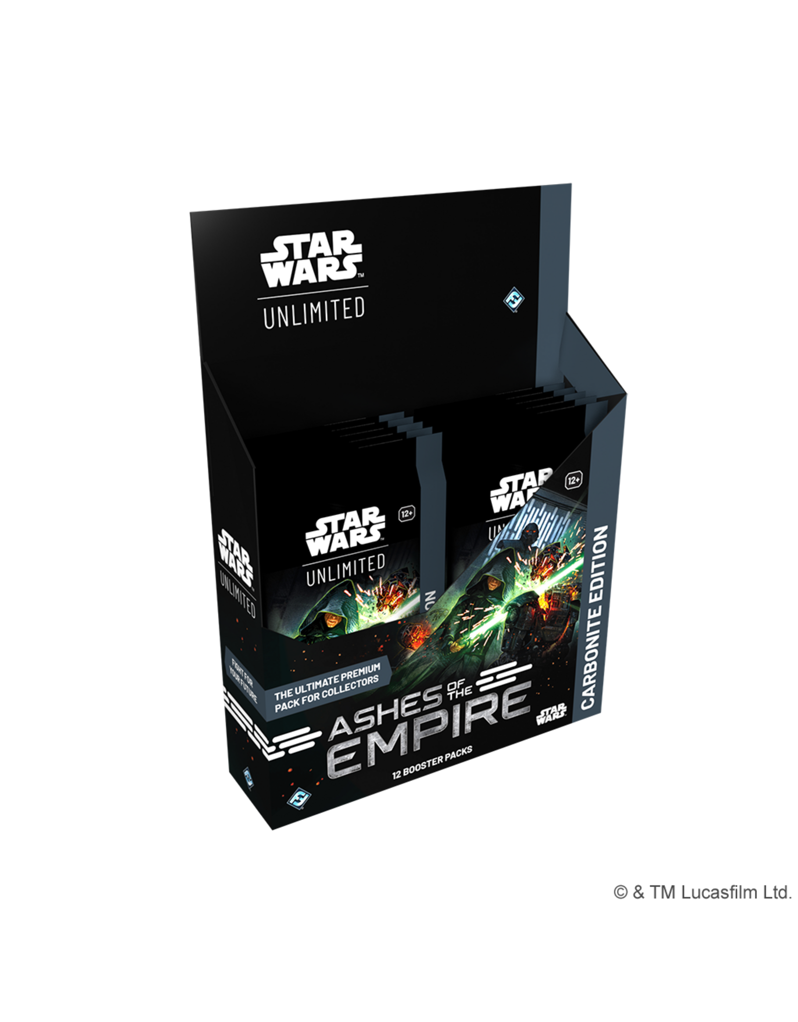 Fantasy Flight Games Star Wars: Unlimited - Ashes of the Empire: Carbonite Booster Display (7/17)