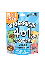 Bicycle Bicycle: Waterproof 4 in 1 (Go Fish, Crazy 8s, Slap Jack, Old Maid)