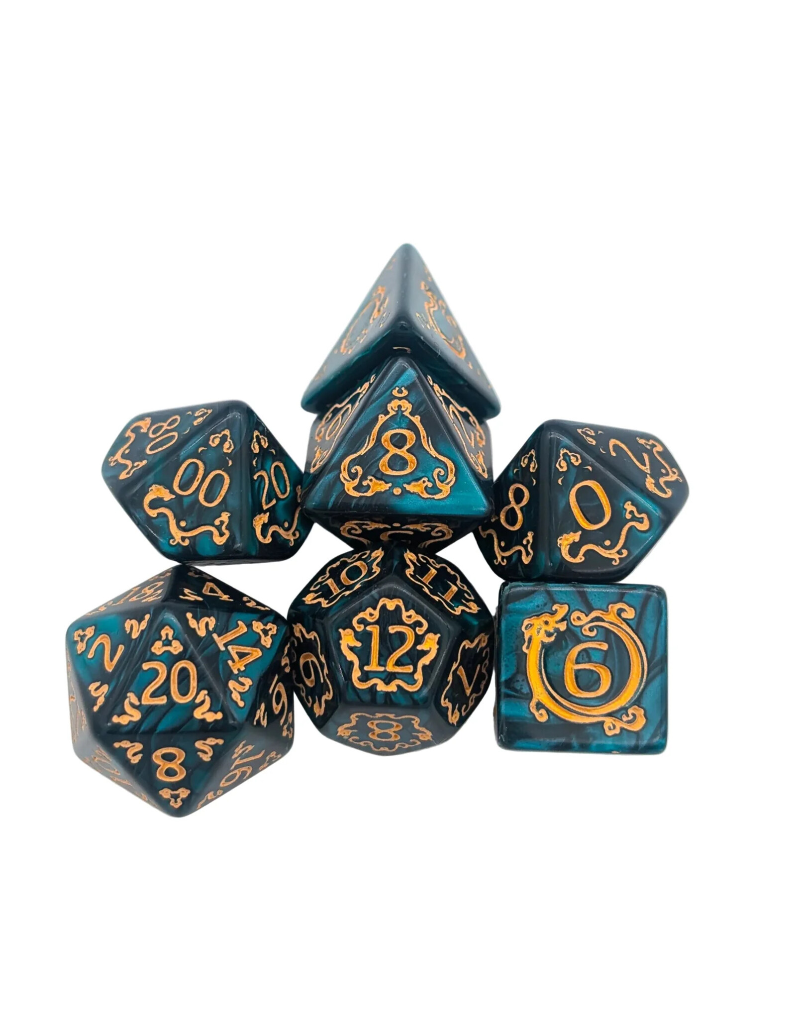 Mystery Dice Goblin Dragon Green Dice Set