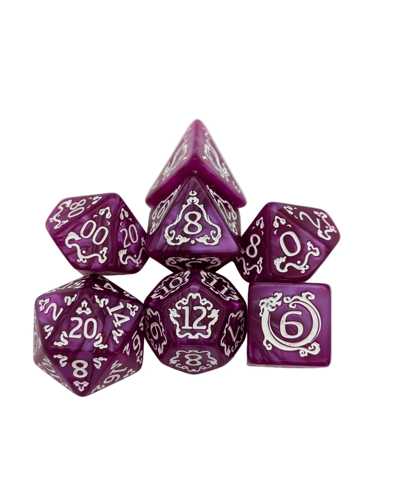 Mystery Dice Goblin Dragon Pink Dice Set