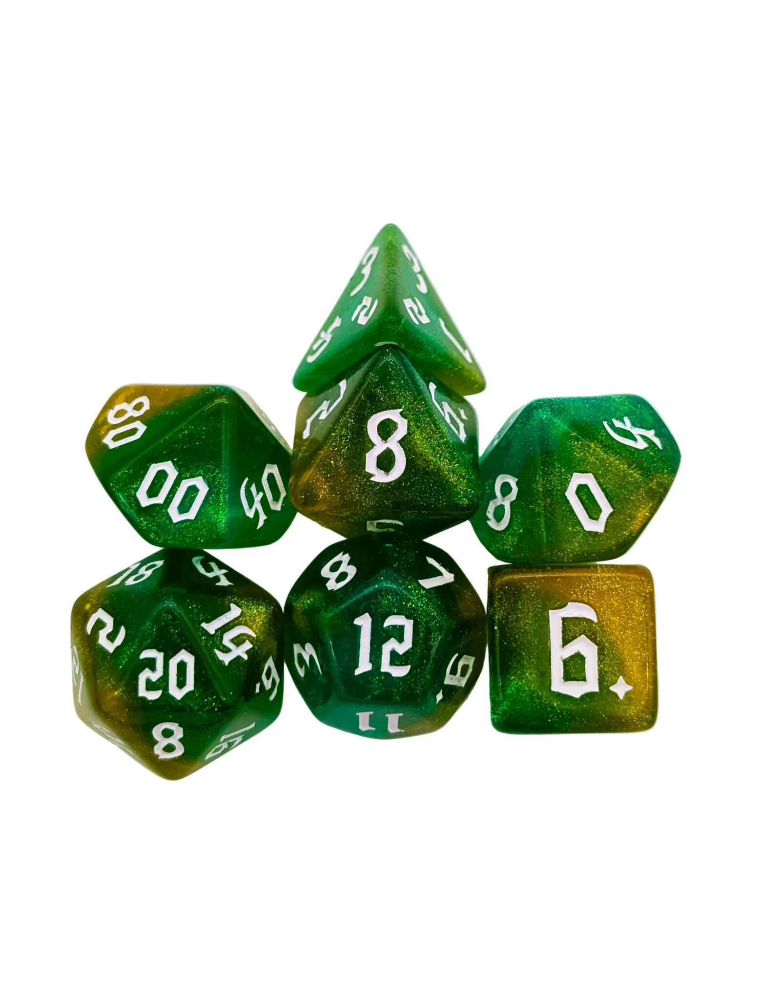 Mystery Dice Goblin Fog Lime Dice Set