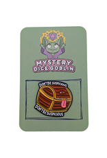 Mystery Dice Goblin Don't Be Suspicious RPG Pin