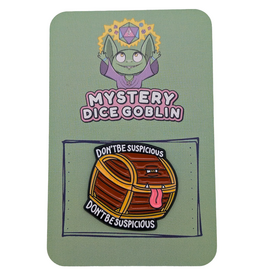 Mystery Dice Goblin Don't Be Suspicious RPG Pin