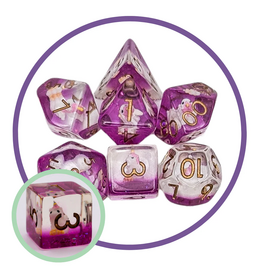 Mystery Dice Goblin Unicorn Pink Inclusion Dice Set