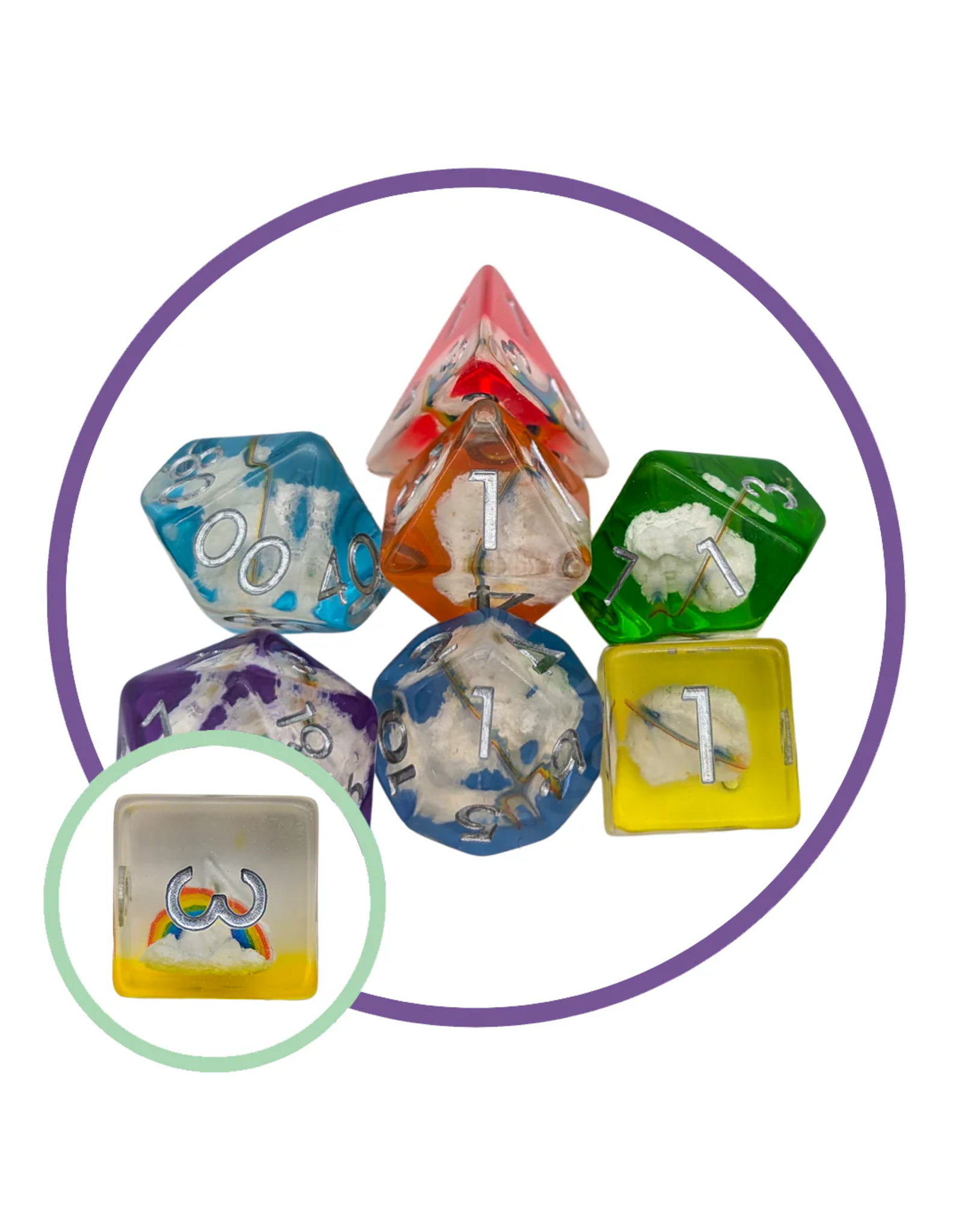 Mystery Dice Goblin Copy of Sea Shell Inclusion Dice Set
