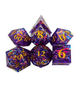 Mystery Dice Goblin Shine Purple Sharp Dice Set