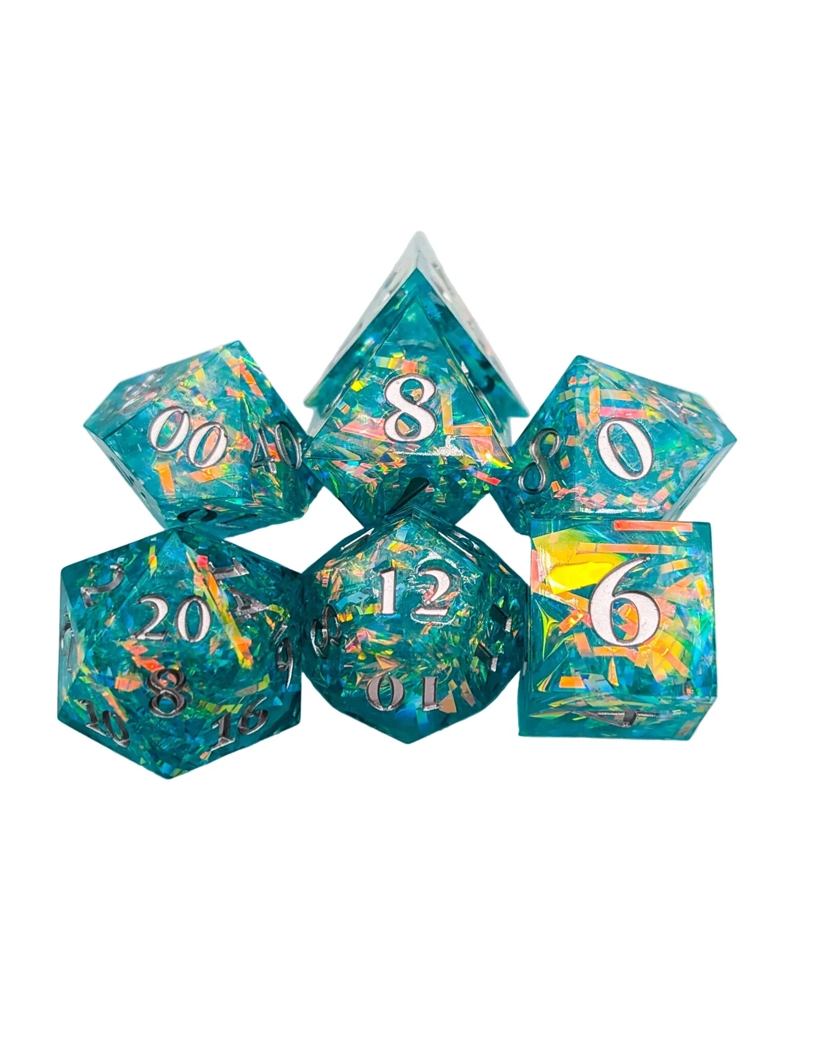 Mystery Dice Goblin Shine Green Sharp Dice Set