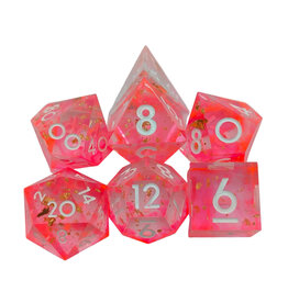Mystery Dice Goblin Foil Pink Sharp Dice Set
