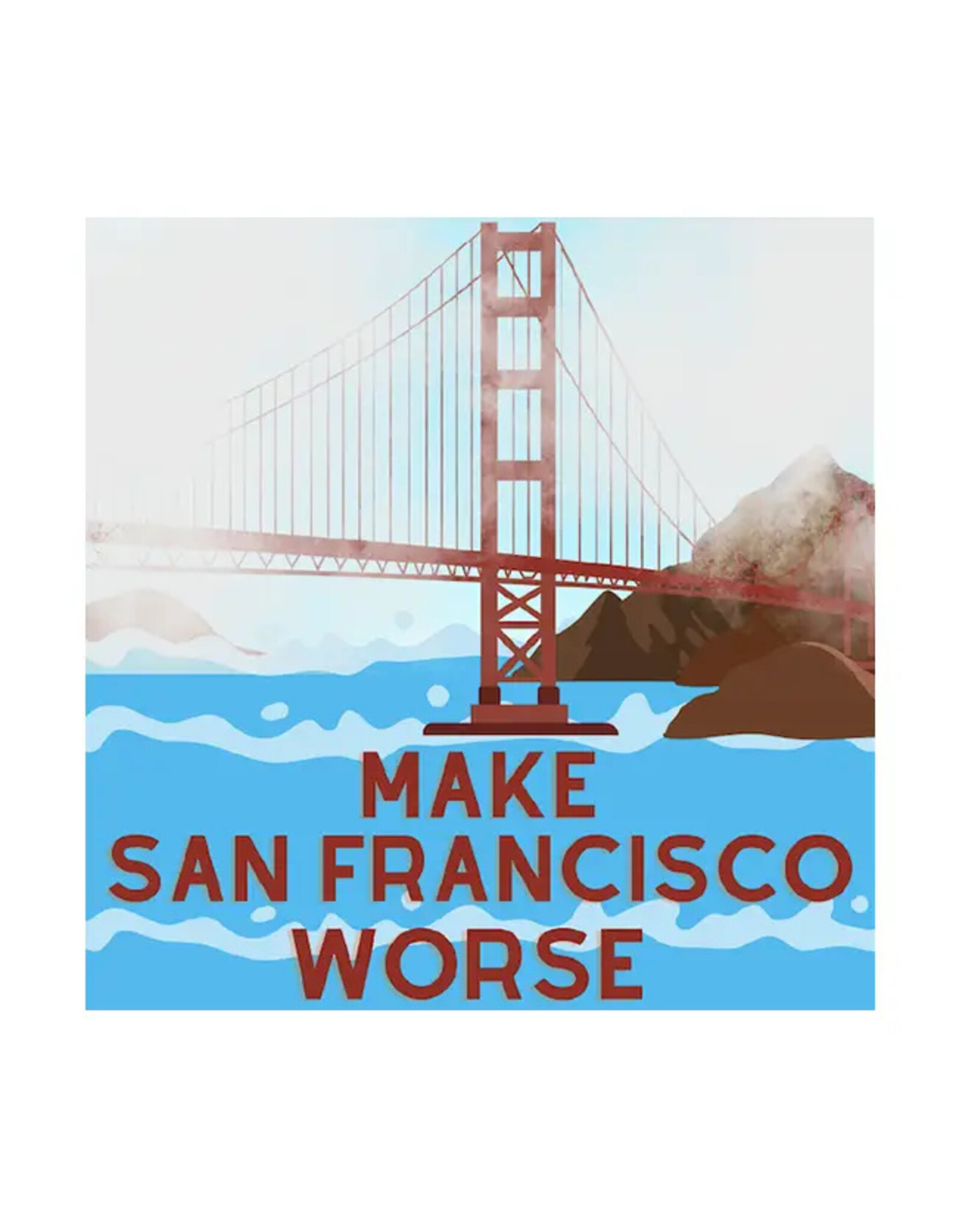 Spooky Haus Spooky Haus - Make San Francisco Worse Sticker