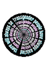 Spooky Haus Spooky Haus - Transgender Past and Future Circle Sticker