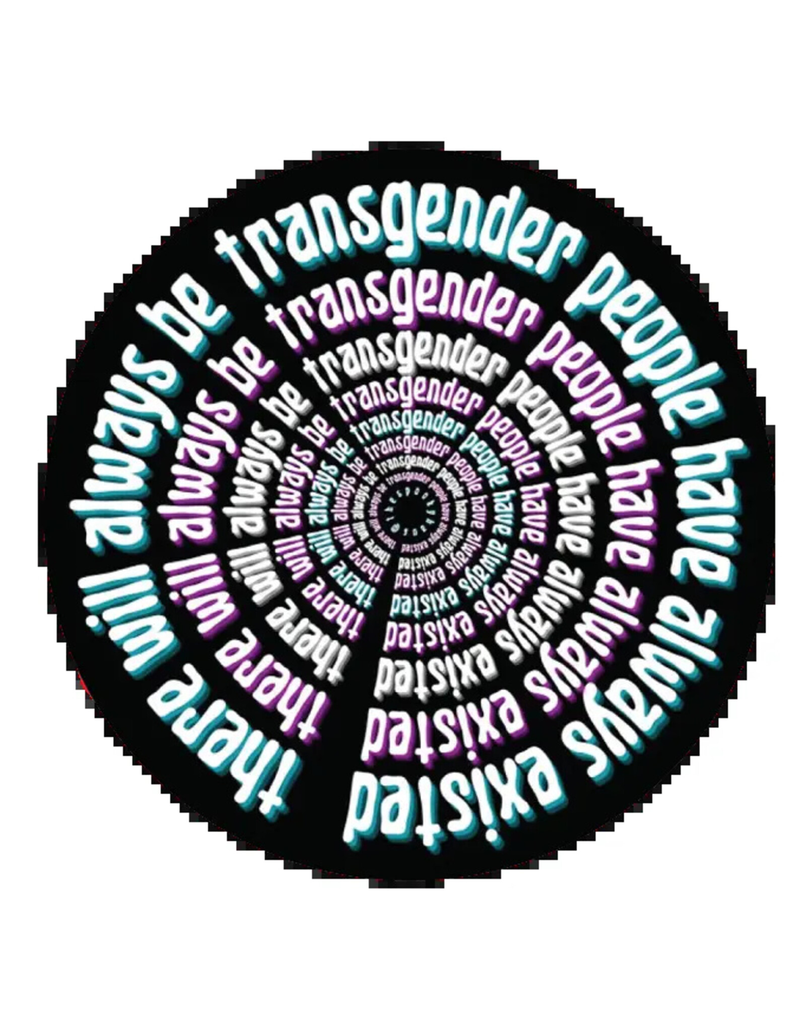 Spooky Haus Spooky Haus - Transgender Past and Future Circle Sticker