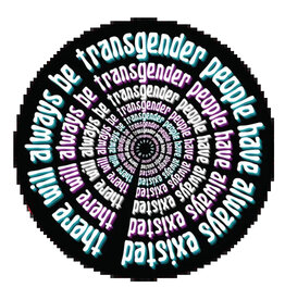 Spooky Haus Spooky Haus - Transgender Past and Future Circle Sticker