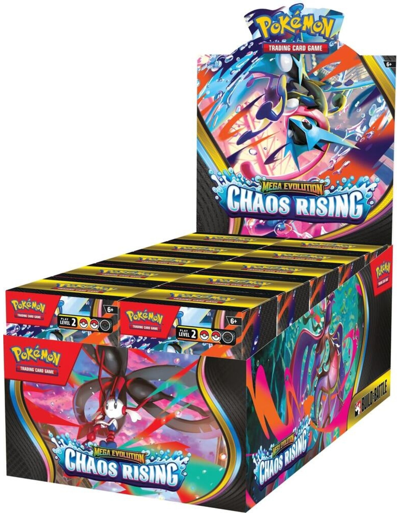 Pokemon Pokémon TCG: Mega Evolution 4: Chaos Rising: Build & Battle Box Display (10)
