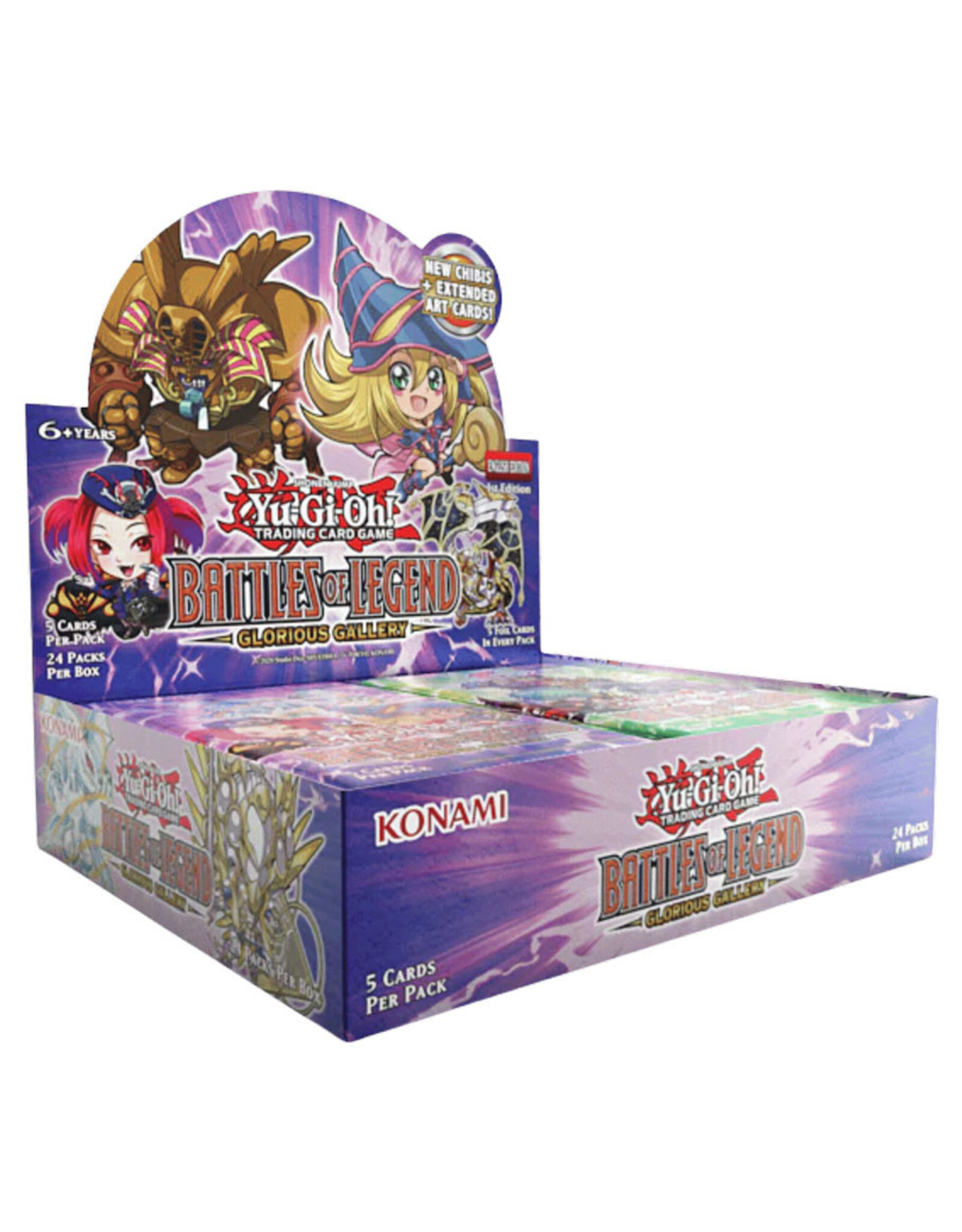 Konami Yu-Gi-Oh!: Battles of Legend: Glorious Gallery Booster Display