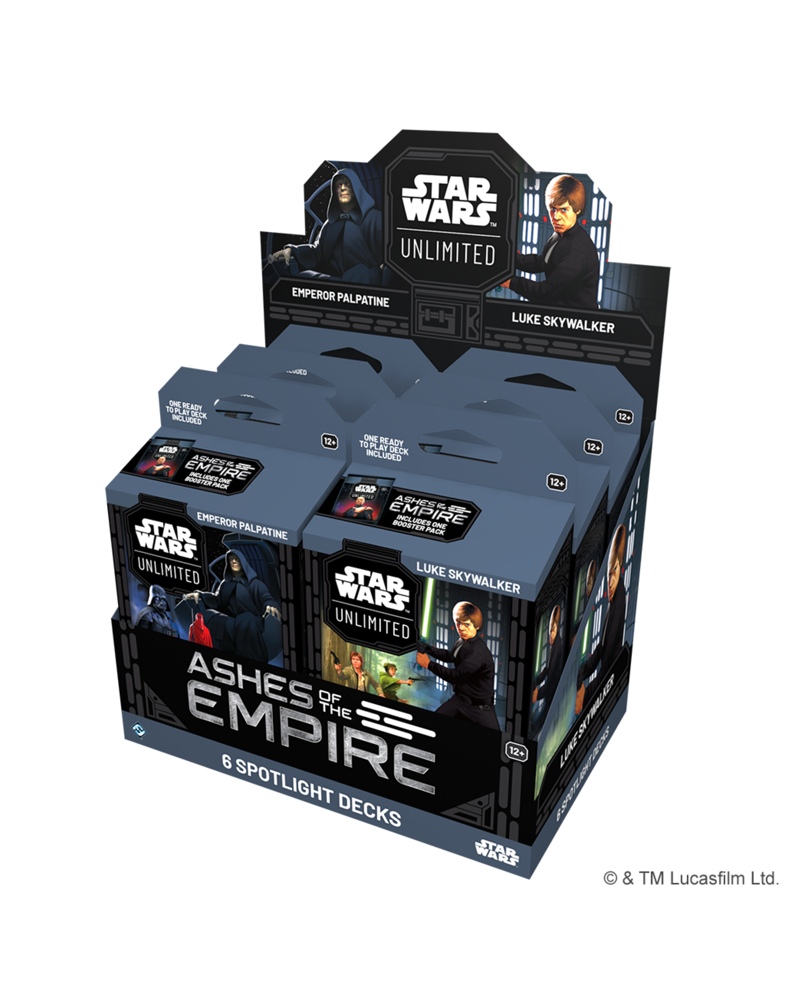 Fantasy Flight Games Star Wars: Unlimited - Ashes of the Empire: Spotlight Deck Display (7/17)