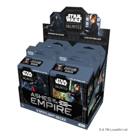Fantasy Flight Games Star Wars: Unlimited - Ashes of the Empire: Spotlight Deck Display (7/17)