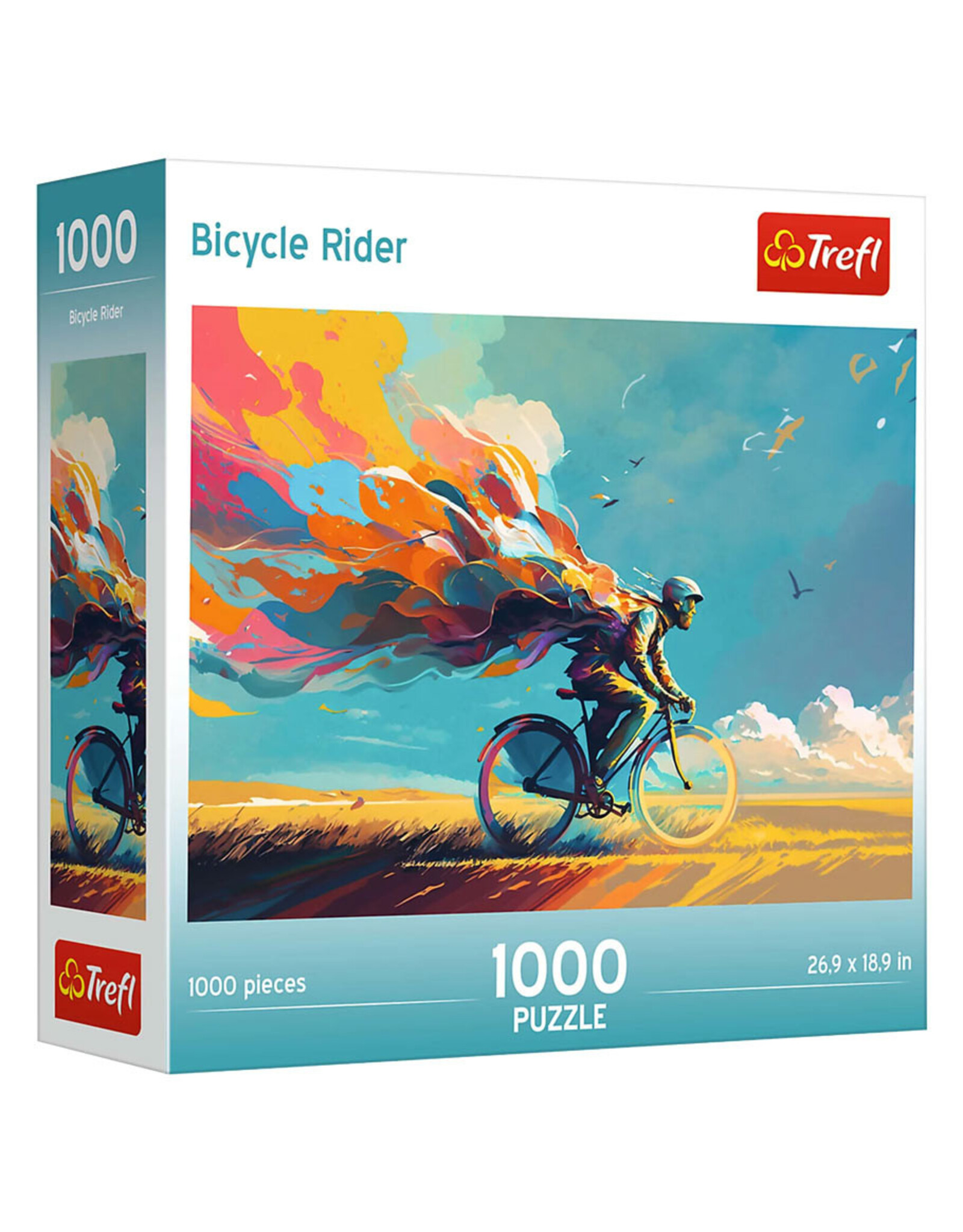Trefl Puzzle: Bicycle Rider 1000 Piece (Trefl Red)