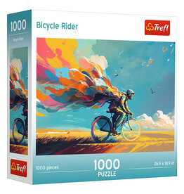 Trefl Puzzle: Bicycle Rider 1000 Piece (Trefl Red)