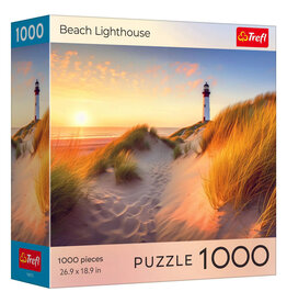 Trefl Puzzle: Sunsets Beach Lighthouse 1000 Piece (Trefl Red)