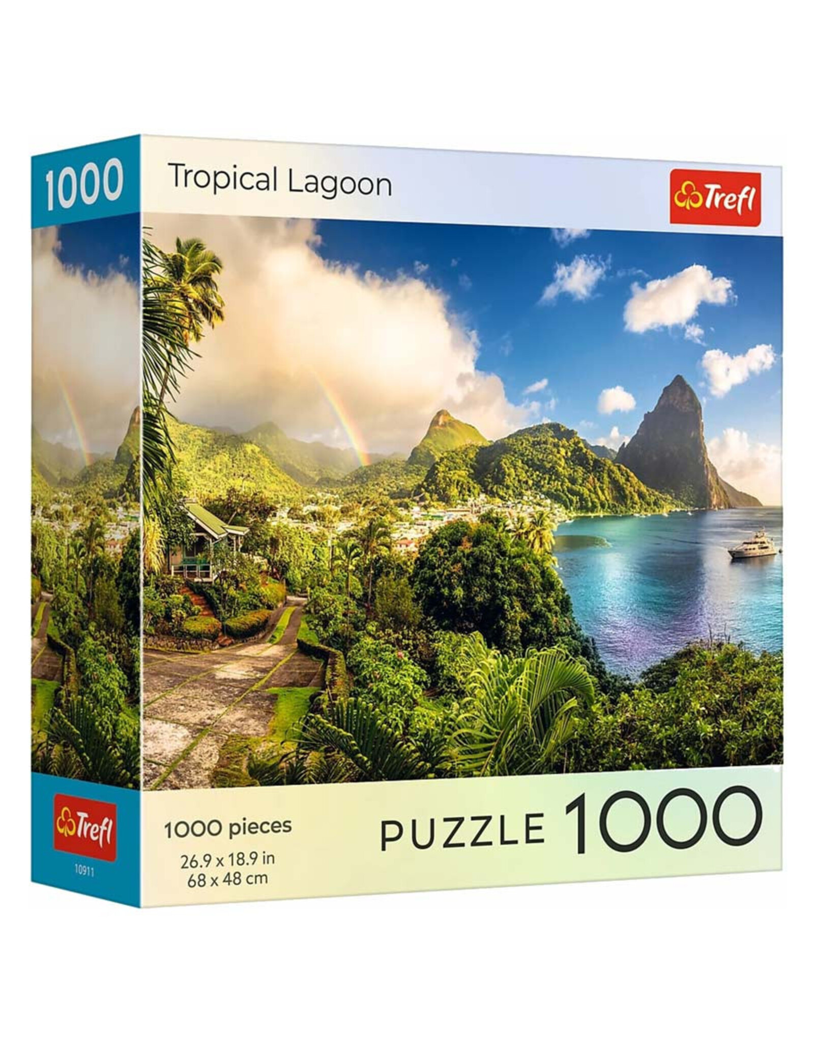 Trefl Puzzle: Sunsets Tropical Lagoon 1000 Piece (Trefl Red)
