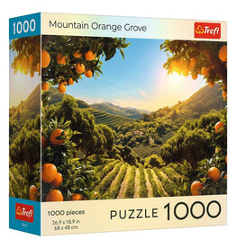 Trefl Puzzle: Sunsets Mountain Orange Grove 1000 Piece (Trefl Red)