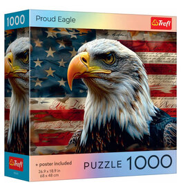 Trefl Puzzle: Proud Eagle 1000 Piece (Trefl Red)