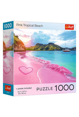 Trefl Puzzle: Pink Tropical Beach 1000 Piece (Trefl Red)