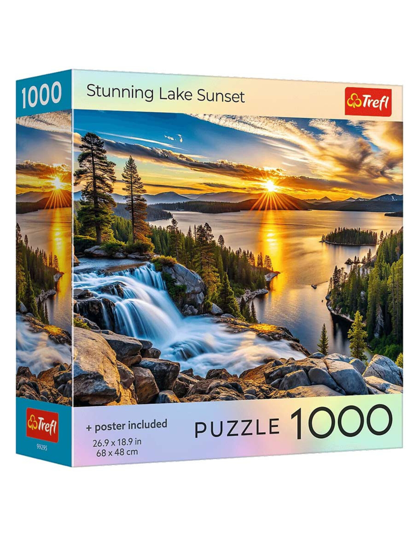 Trefl Puzzle: Stunning Lake Sunset 1000 Piece (Trefl Red)
