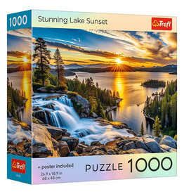 Trefl Puzzle: Stunning Lake Sunset 1000 Piece (Trefl Red)