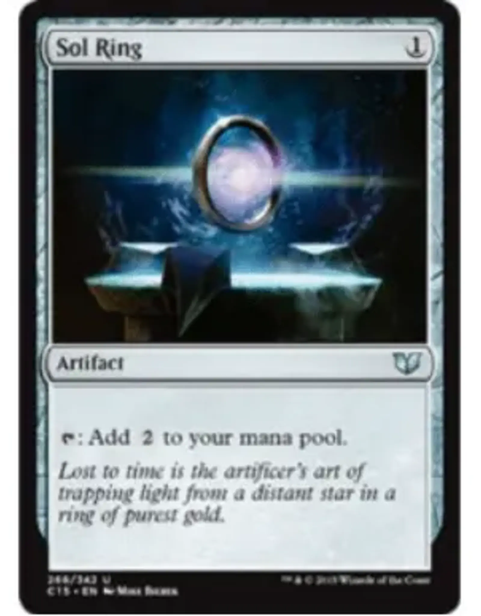 Magic: The Gathering Sol Ring Card Single Sided Fleece Throw Blanket | 45 x 60 Inches