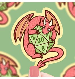 Turtle's Soup Turtle's Soup - Dragon D20 Dungeon Gamer Dice Fantasy Vinyl Sticker