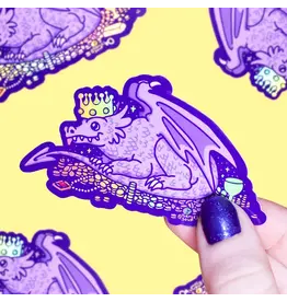 Turtle's Soup Turtle's Soup - Dragon Treasure Hoard Vinyl Sticker (Holographic)