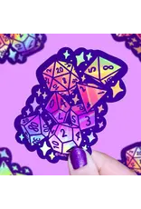 Turtle's Soup Turtle's Soup - Gamer D20 Board Game Dice  Vinyl Sticker (Holographic)