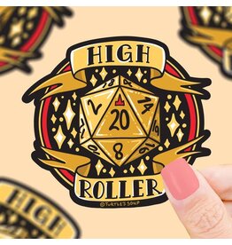 Turtle's Soup Turtle's Soup - High Roller Dice D20 Polyhedron Vinyl Sticker
